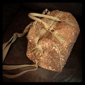 Deux Lux Rose Gold Sequin Bag